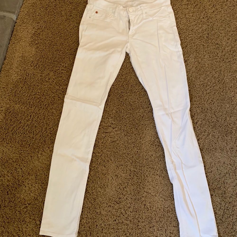 women’s hudson white jeans